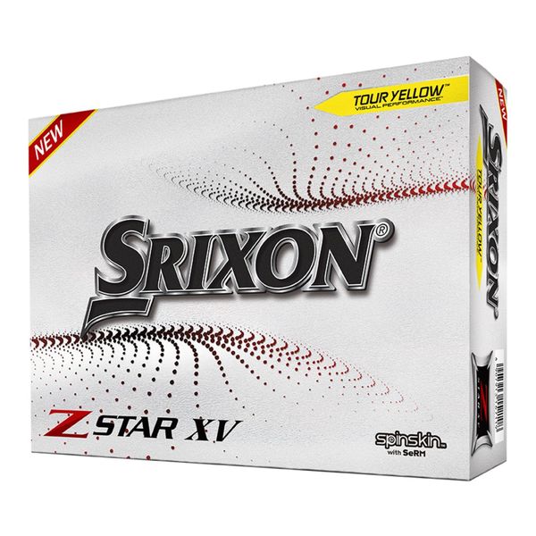 Srixon 2021 Z-Star XV Golf Ball-Yellow-Dozen 10311207